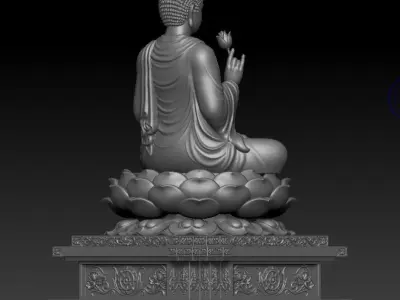 Buddha 3d model 3D print model