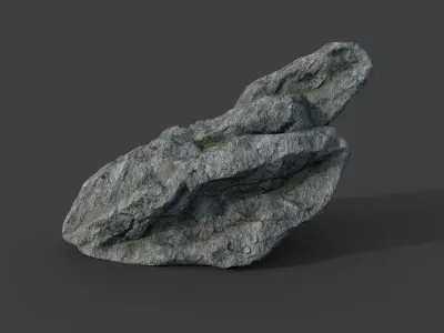 Cliff Rock 4-8 Low-poly 3D model