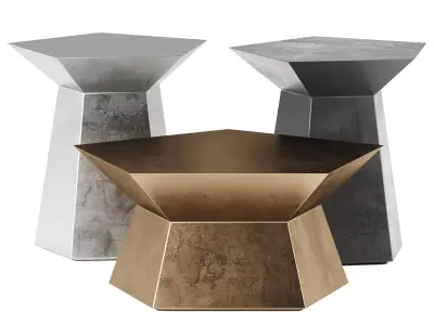 VULCANO Coffee Tables by Casa 3D model