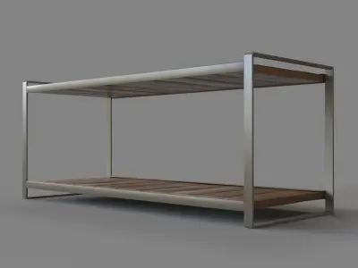 Industrial Shoe Rack 3D model