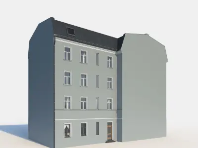 Residential City Building - Corner - 17 - Vestibule Entrance 3D model