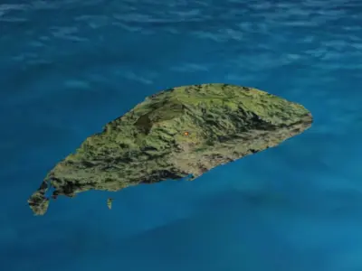 Srilanka 3d map Free low-poly 3D model