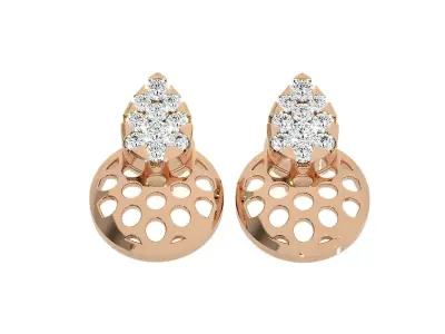 Wire Mesh Light wt Pendant Earrings Set 3dm stl obj mtl gltf  3D print model