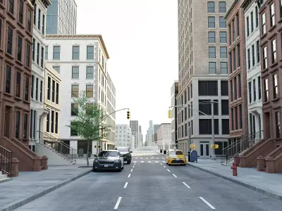 New York Block 4 Low-poly 3D model