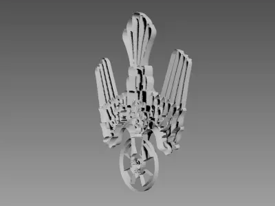 Symbol of the Holy Spirit of God relief 3D model