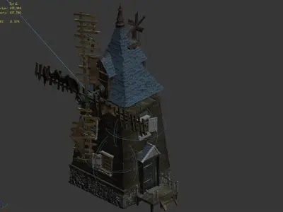 Game Windmill workshop 1002 3D model