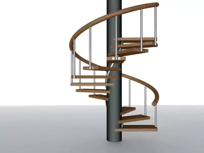 Spiral stairs Free 3D model