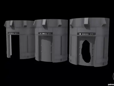 Star Wars Death Star Elevators for action figures 3D print model
