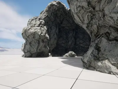 Cliff Rocks 03 Low-poly 3D model