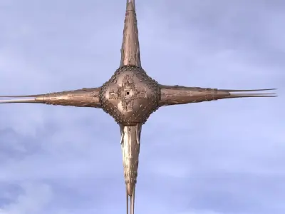 Babylonian Tower spire relic 2  3D model