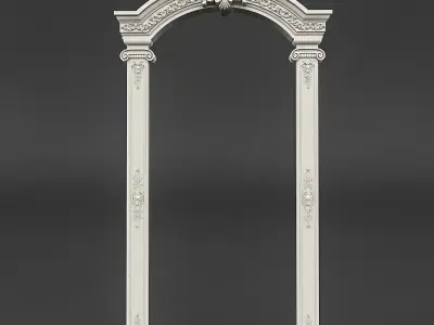 classic patterned door 01 3D model