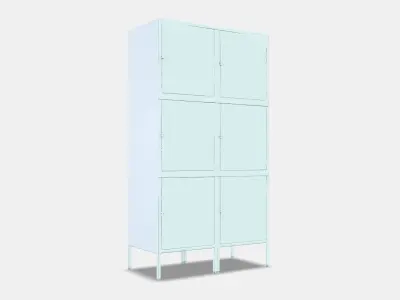 HALLAN Storage combination with doors 5 Low-poly 3D model