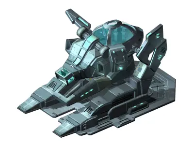 Machinery - spacecraft - functional objects 013 3D model