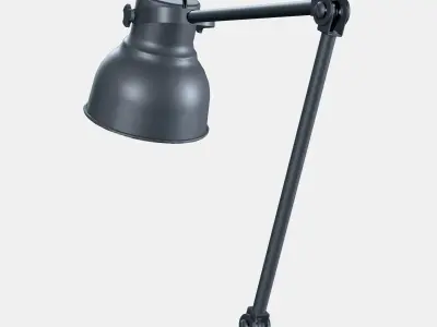 HEKTAR desk lamp with charging function Low-poly 3D model