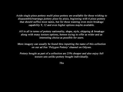 Greek Early Geometric No Subjects Col II Single Piece Pottery 3D model