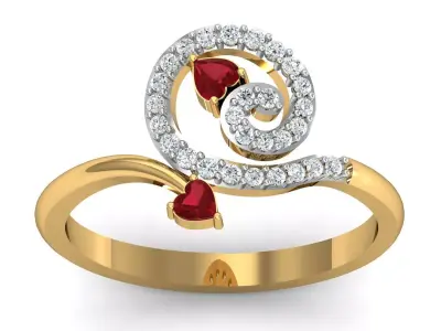 Solitaire Wedding Engagement Ring 3dm STL FBX OBJ Render Details 3D print model purchase