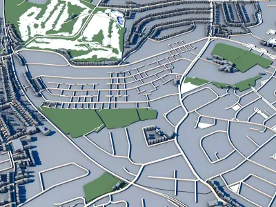 Park Langley London Beckenham Residential Estate 3D model