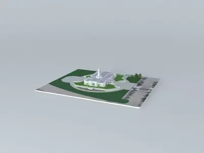 LDS. Temple Oklahoma City. Templo Mormon. 95th. operating tem... Free 3D model