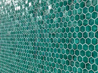 Teal Tile-01-PBR-2k-4k Texture