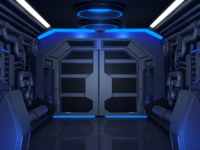 Sci Fi Corridor 3D model