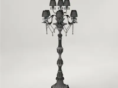 Pro - Floor Light Piantana Con Cristali 3D model