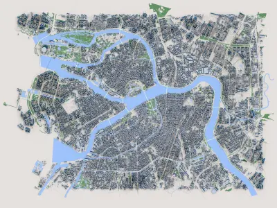 St Petersburg City Russia 3D model