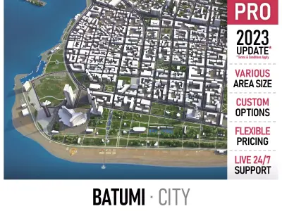 Batumi Low-poly 3D model
