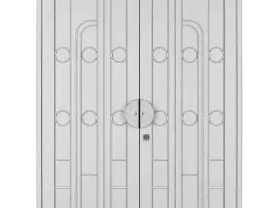 Entrance door set230 3D model