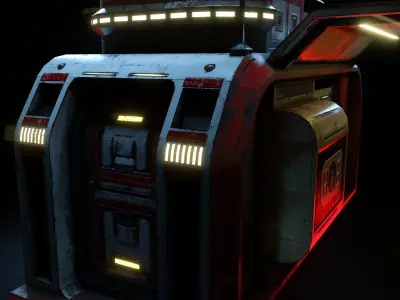Cabinet star wars vehicle Low-poly 3D model