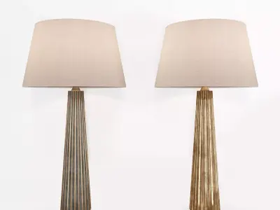 Fluted Spire Large Table Lamp 3D model