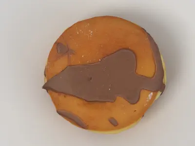 Donut 002 Low-poly 3D model