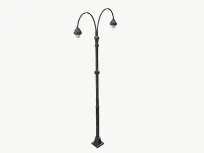 LowPoly street lamp Low-poly 3D model