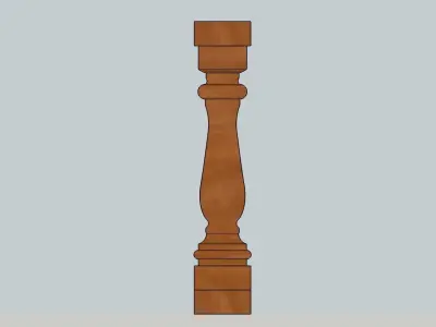 Baluster 3D Model Download 3D model Sketchup 3D model 3D model