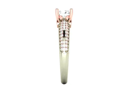 Women Ring  Render 3dm STL OBJ FBX Details 3D print model 247