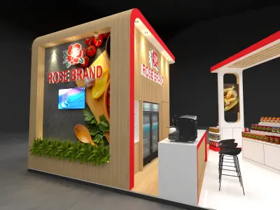 Exhibition Booth Stand 6x18m 3D model