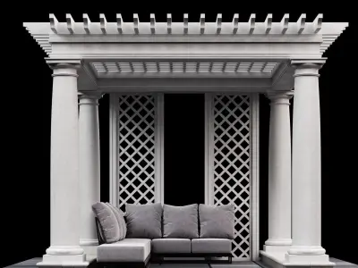 Pergola 2 3D model