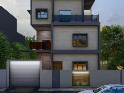 House Exterior 3D model 2