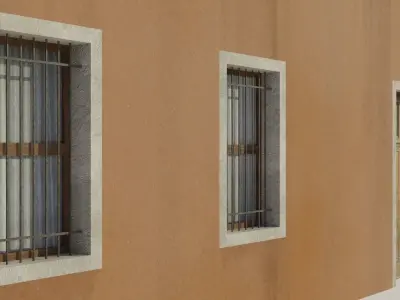 Apartment Building - Low-poly PBR Low-poly 3D model purchase