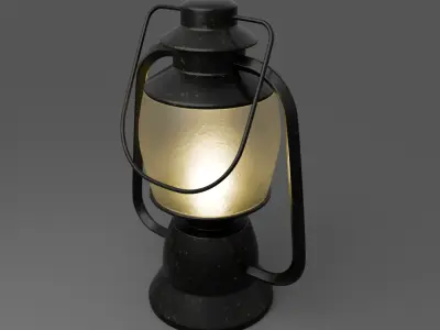 Kerosene Lamp 3D model get