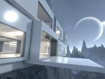 3D Showroom Level Kit Vol 4 Low-poly 3D model