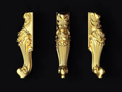 leg High quality 3d models for processing on a cnc machine  3D model