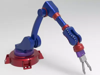 Industrial Robot Arm 3D model