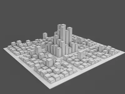Square City 3D model