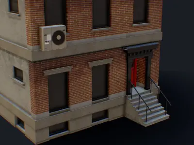 Forsaken City Building 1 Low-poly 3D model
