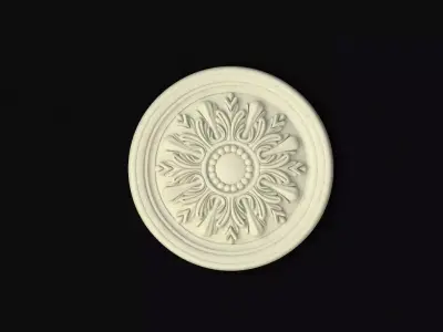 rosette decorative medallion 3D model 9