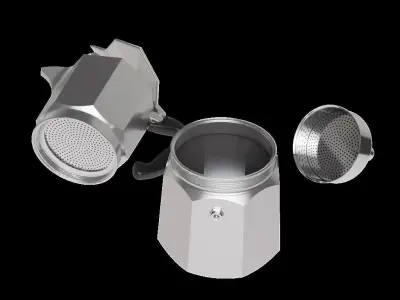 moka caffettiera 3D model