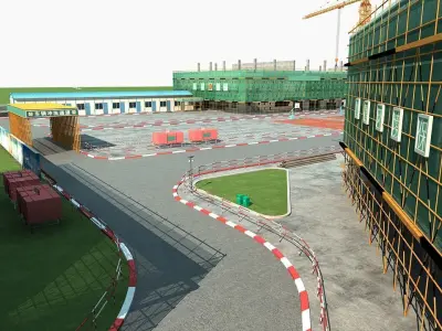 Construction site 3D model