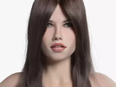 Adriana - photo realistic female model 3D model