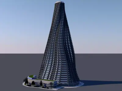 Hotel Skyscraper 3D model