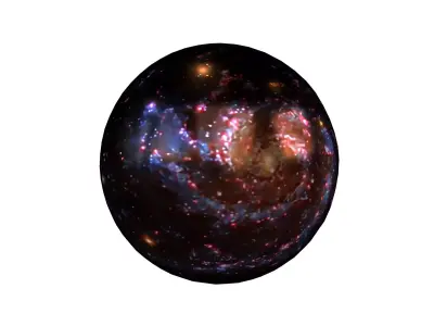 Nebula Ball v1 001 Low-poly 3D model